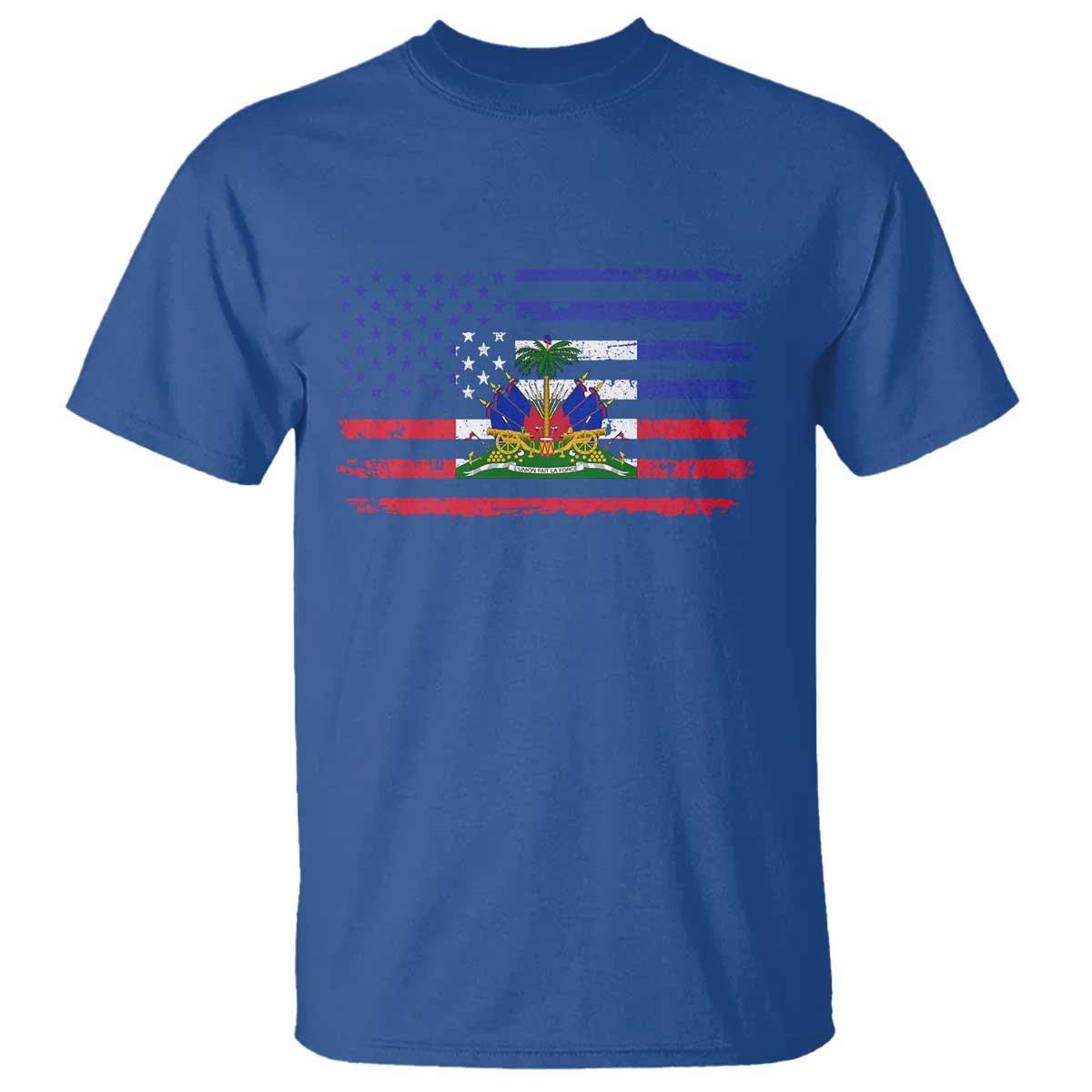 American Haitian Haiti USA Flag T Shirt