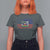 American Haitian Haiti USA Flag T Shirt For Women