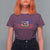 American Haitian Haiti USA Flag T Shirt For Women