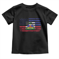 American Haitian Haiti USA Flag Toddler T Shirt