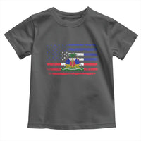 American Haitian Haiti USA Flag Toddler T Shirt