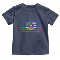American Haitian Haiti USA Flag Toddler T Shirt