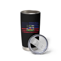 American Haitian Haiti USA Flag Tumbler Cup