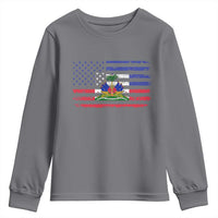 American Haitian Haiti USA Flag Youth Sweatshirt