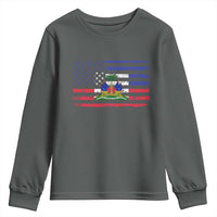 American Haitian Haiti USA Flag Youth Sweatshirt