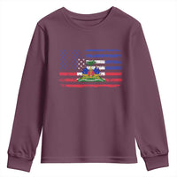 American Haitian Haiti USA Flag Youth Sweatshirt