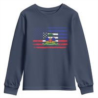 American Haitian Haiti USA Flag Youth Sweatshirt