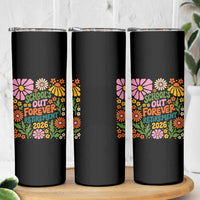 Schools Out Forever Retirement 2026 Skinny Tumbler Retired Teacher Summer Retro Floral