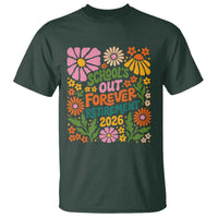 Schools Out Forever Retirement 2026 T Shirt Retired Teacher Summer Retro Floral