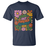 Schools Out Forever Retirement 2026 T Shirt Retired Teacher Summer Retro Floral
