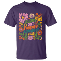 Schools Out Forever Retirement 2026 T Shirt Retired Teacher Summer Retro Floral