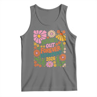 Schools Out Forever Retirement 2026 Tank Top Retired Teacher Summer Retro Floral