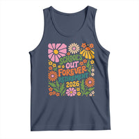 Schools Out Forever Retirement 2026 Tank Top Retired Teacher Summer Retro Floral