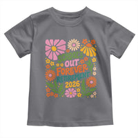 Schools Out Forever Retirement 2026 Toddler T Shirt Retired Teacher Summer Retro Floral