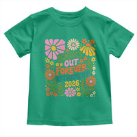 Schools Out Forever Retirement 2026 Toddler T Shirt Retired Teacher Summer Retro Floral