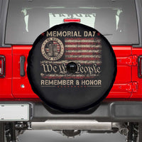Memorial Day Spare Tire Cover Remember And Honor Red Poppy Flower Military Veteran