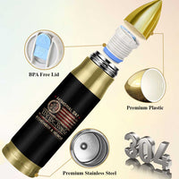 Memorial Day Bullet Tumbler Remember And Honor Red Poppy Flower Military Veteran