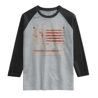 Memorial Day Raglan Shirt Remember And Honor Red Poppy Flower Military Veteran