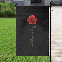 Remember Memorial day Red Poppy Veteran Military Army Garden Flag