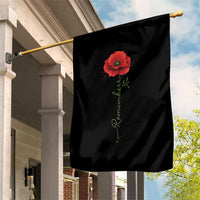 Remember Memorial day Red Poppy Veteran Military Army Garden Flag