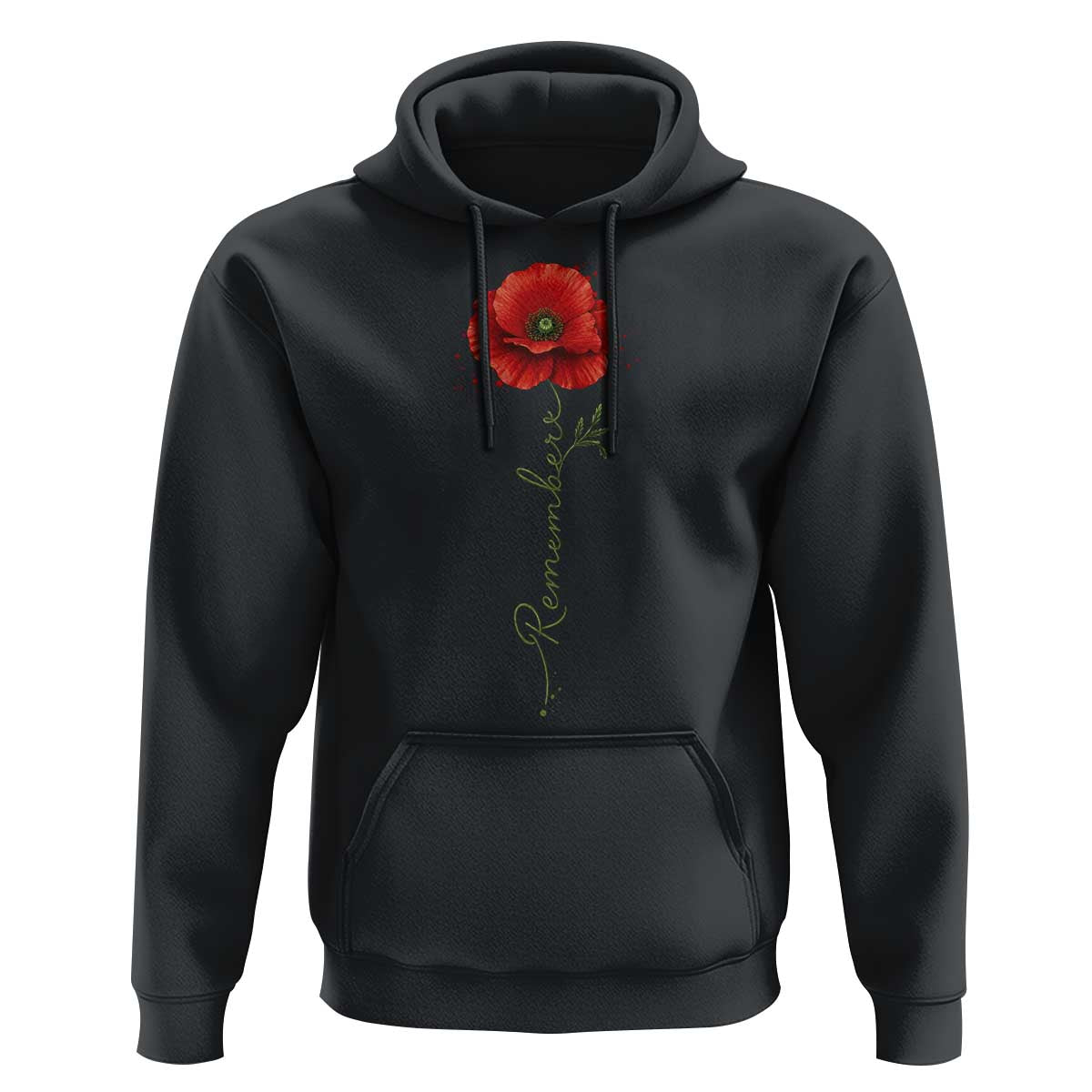 Remember Memorial day Red Poppy Veteran Military Army Hoodie