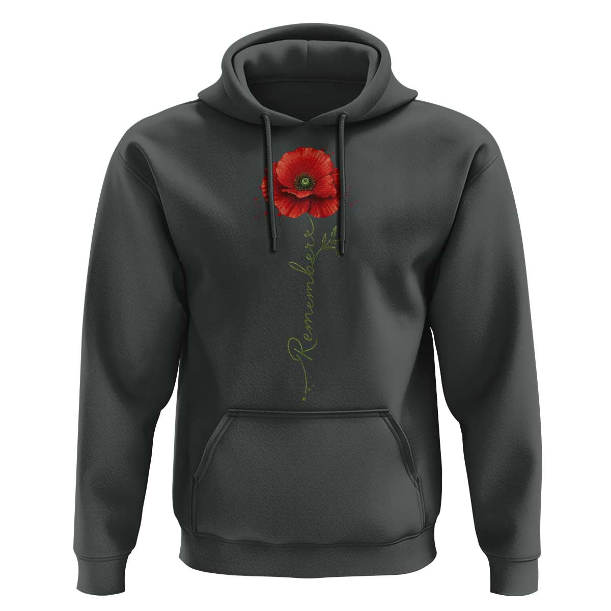 Remember Memorial day Red Poppy Veteran Military Army Hoodie