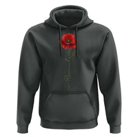 Remember Memorial day Red Poppy Veteran Military Army Hoodie