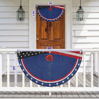 Remember Memorial day Red Poppy Veteran Military Army Patriotic Fan Flag