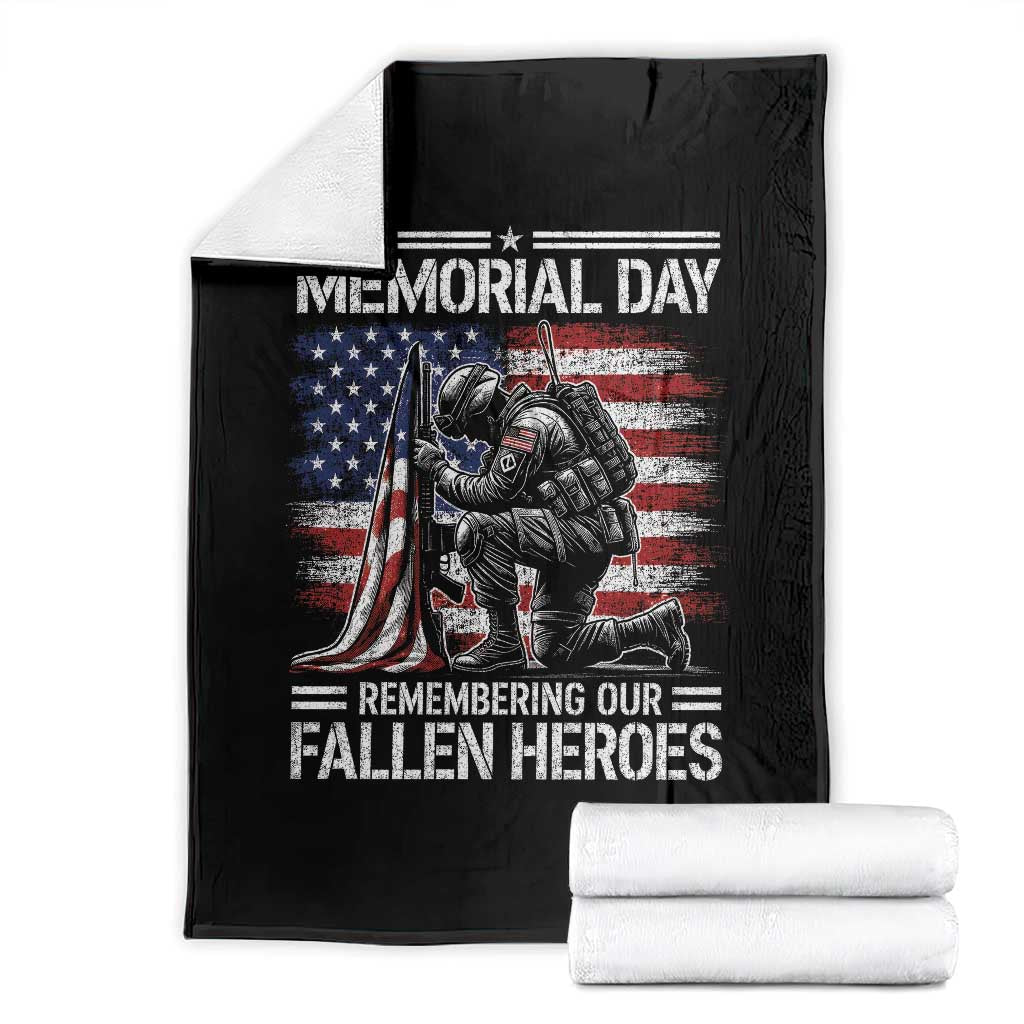 Memorial Day Throw Blanket Remembering Our Fallen Heroes Veteran Day American Flag