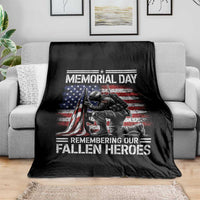Memorial Day Throw Blanket Remembering Our Fallen Heroes Veteran Day American Flag