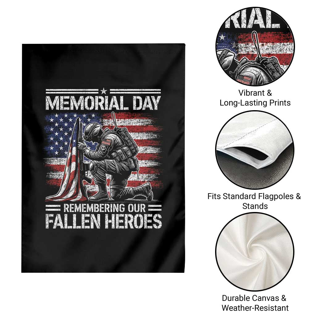 Memorial Day Garden Flag Remembering Our Fallen Heroes Veteran Day American Flag
