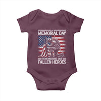 Memorial Day Baby Onesie Remembering Our Fallen Heroes Veteran Day American Flag