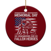 Memorial Day Ceramic Ornament Remembering Our Fallen Heroes Veteran Day American Flag