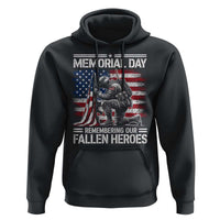 Memorial Day Hoodie Remembering Our Fallen Heroes Veteran Day American Flag