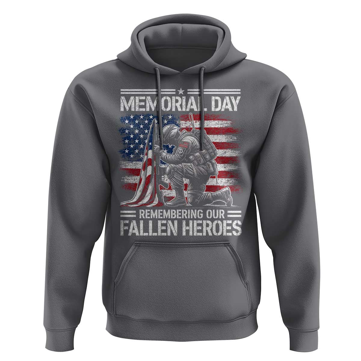 Memorial Day Hoodie Remembering Our Fallen Heroes Veteran Day American Flag