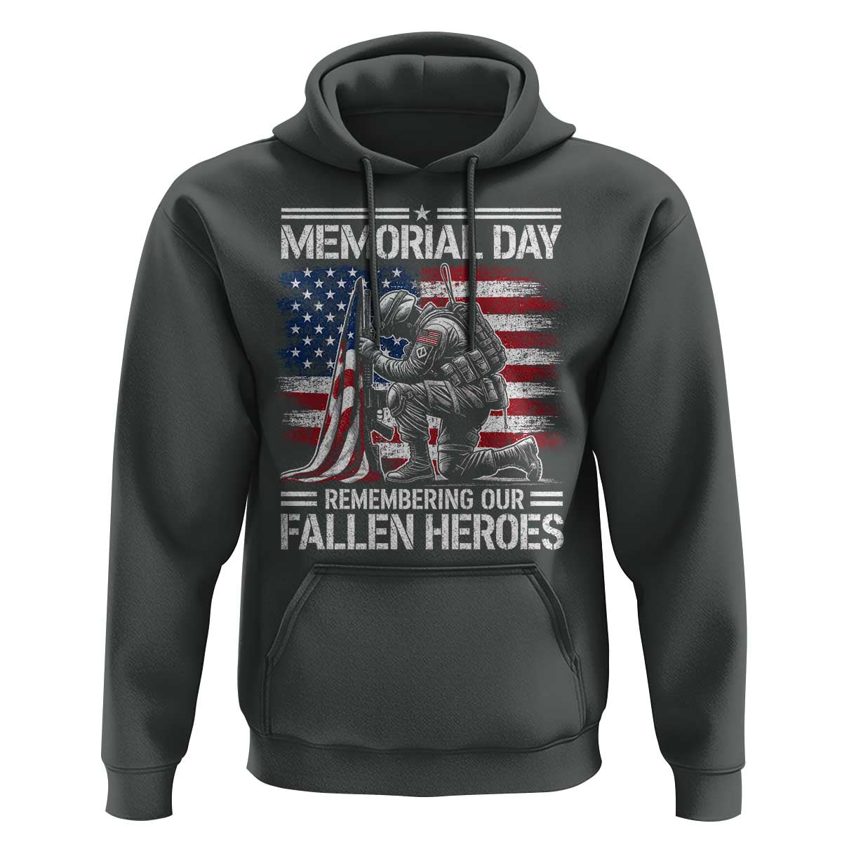 Memorial Day Hoodie Remembering Our Fallen Heroes Veteran Day American Flag