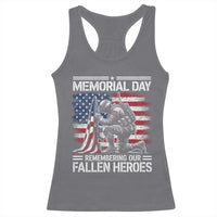 Memorial Day Racerback Tank Top Remembering Our Fallen Heroes Veteran Day American Flag