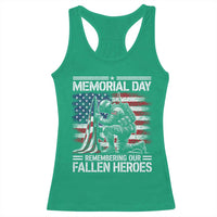 Memorial Day Racerback Tank Top Remembering Our Fallen Heroes Veteran Day American Flag
