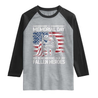 Memorial Day Raglan Shirt Remembering Our Fallen Heroes Veteran Day American Flag