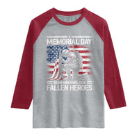 Memorial Day Raglan Shirt Remembering Our Fallen Heroes Veteran Day American Flag
