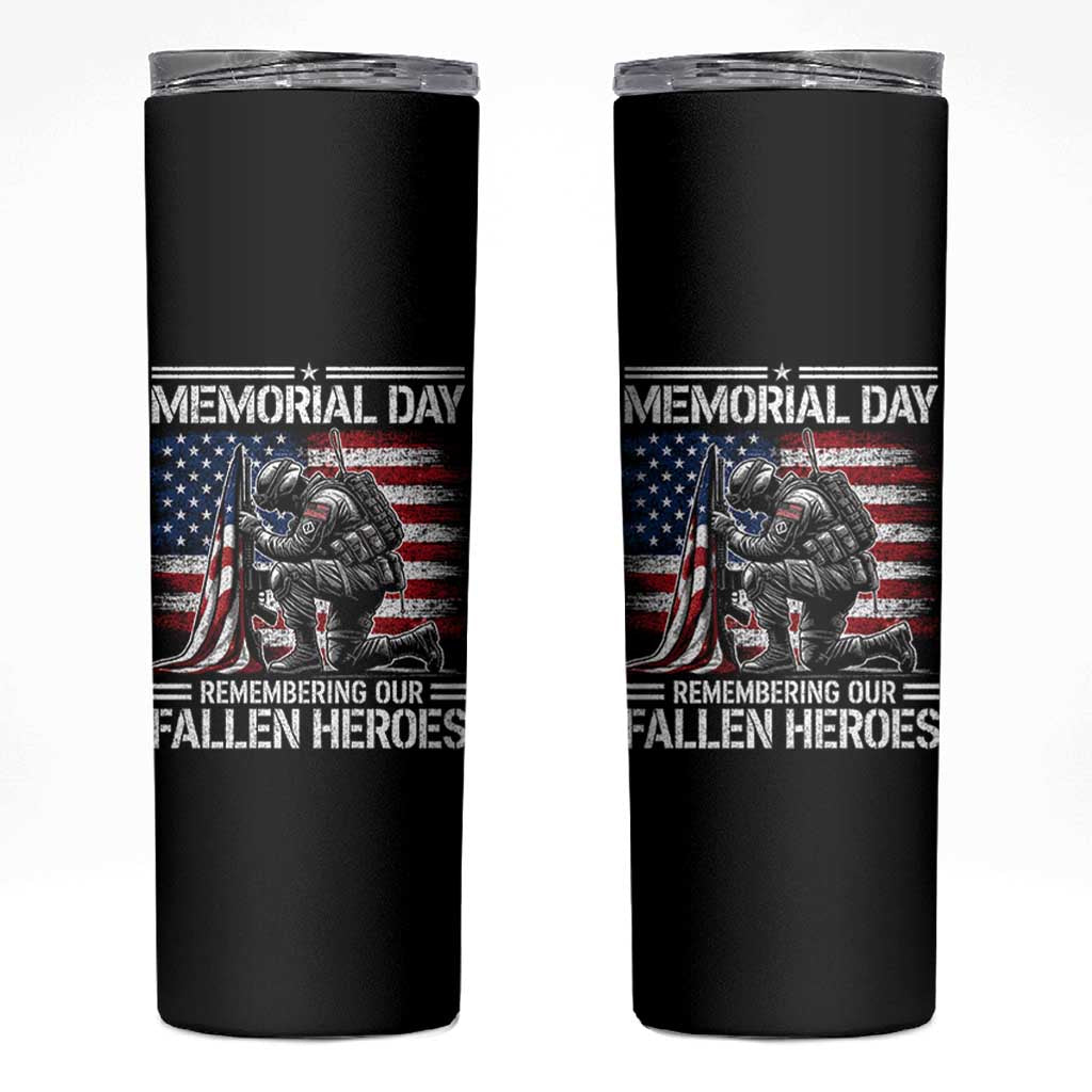 Memorial Day Skinny Tumbler Remembering Our Fallen Heroes Veteran Day American Flag