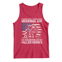Memorial Day Tank Top Remembering Our Fallen Heroes Veteran Day American Flag