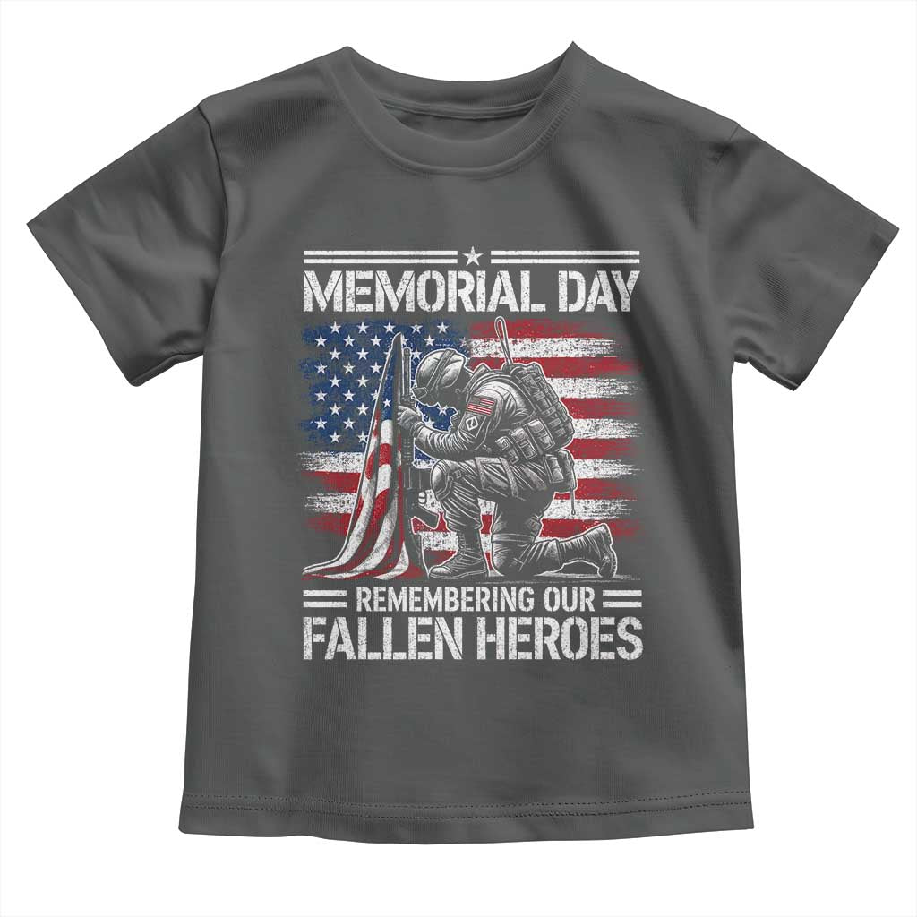 Memorial Day Toddler T Shirt Remembering Our Fallen Heroes Veteran Day American Flag