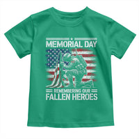 Memorial Day Toddler T Shirt Remembering Our Fallen Heroes Veteran Day American Flag