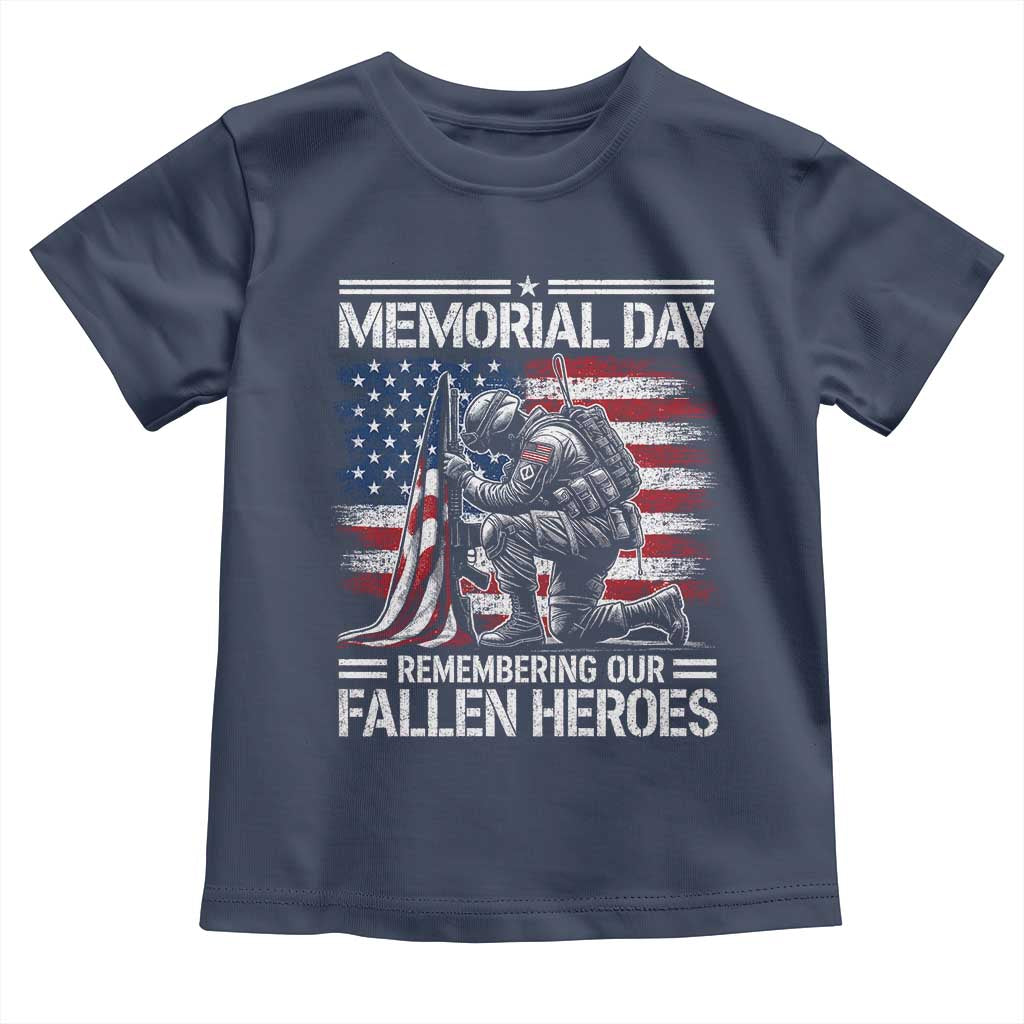 Memorial Day Toddler T Shirt Remembering Our Fallen Heroes Veteran Day American Flag