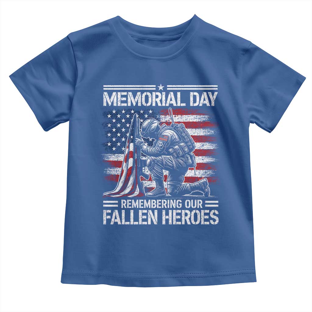 Memorial Day Toddler T Shirt Remembering Our Fallen Heroes Veteran Day American Flag