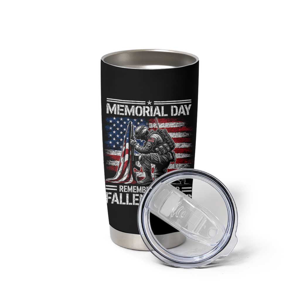 Memorial Day Tumbler Cup Remembering Our Fallen Heroes Veteran Day American Flag