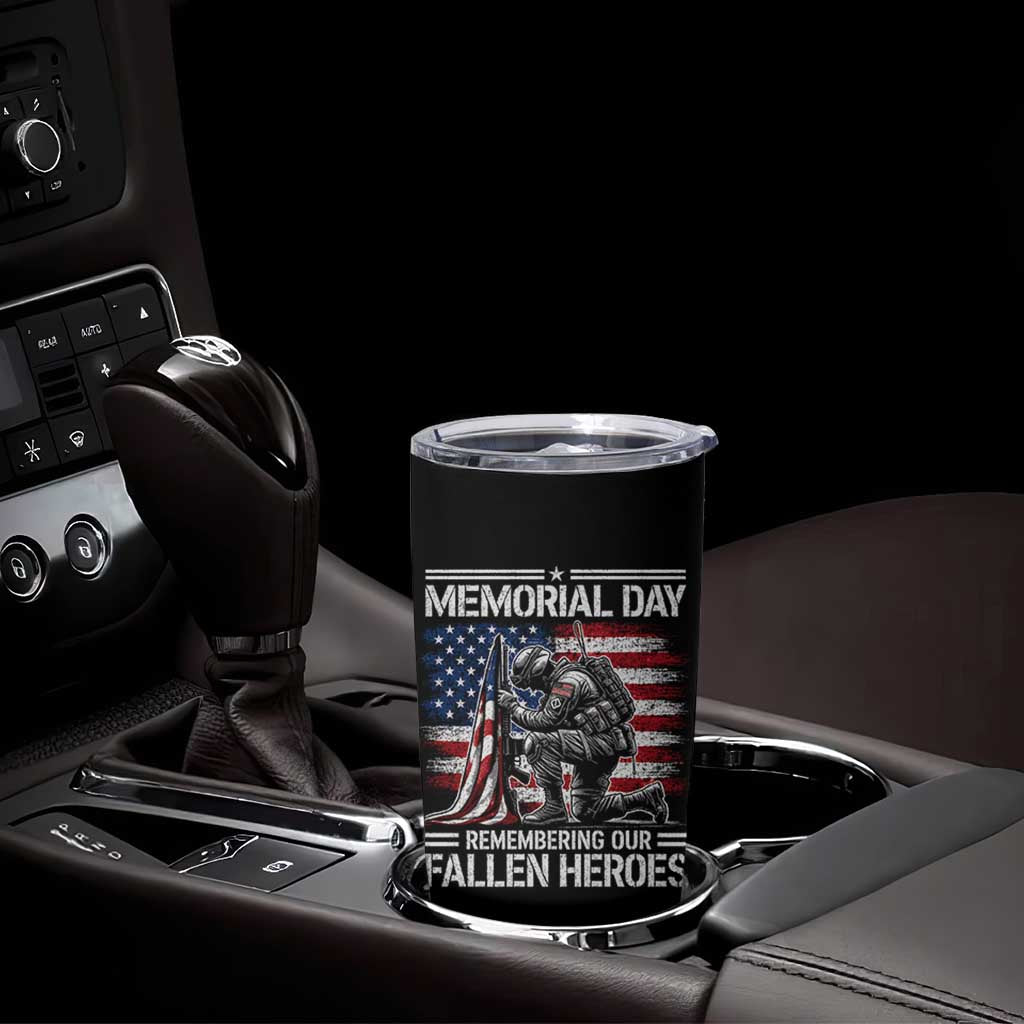 Memorial Day Tumbler Cup Remembering Our Fallen Heroes Veteran Day American Flag