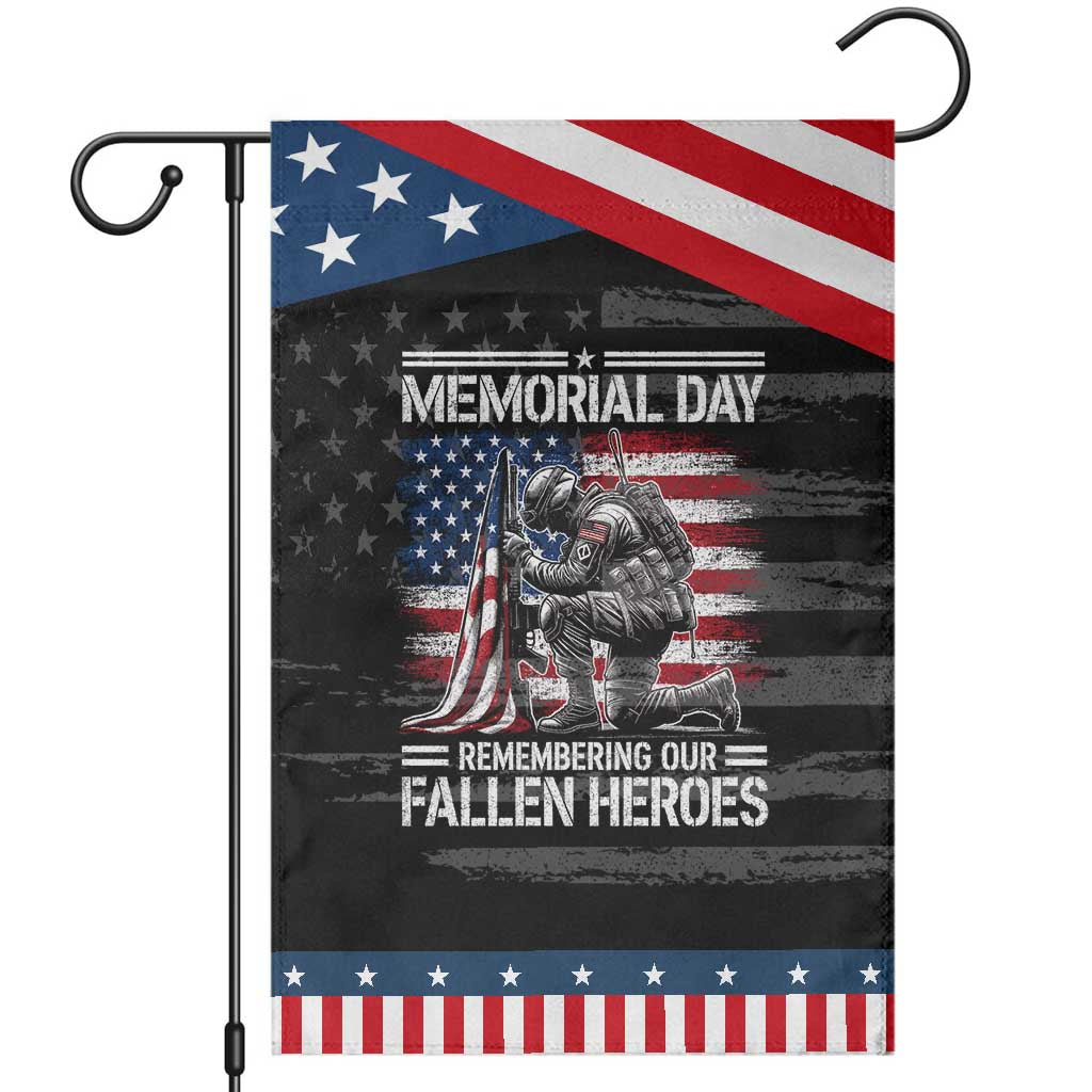 Memorial Day Patriotic Garden Flag Remembering Our Fallen Heroes Veteran Day American Flag