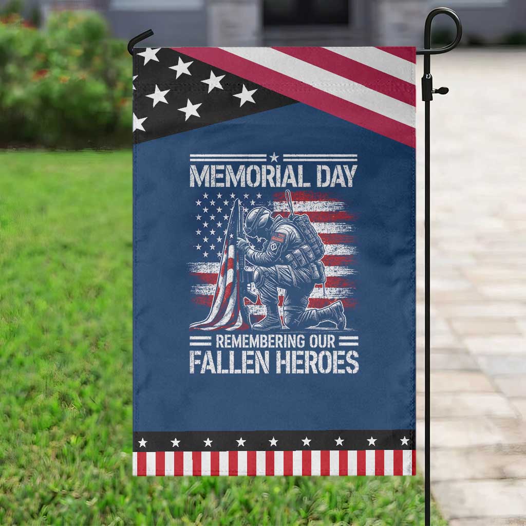 Memorial Day Patriotic Garden Flag Remembering Our Fallen Heroes Veteran Day American Flag
